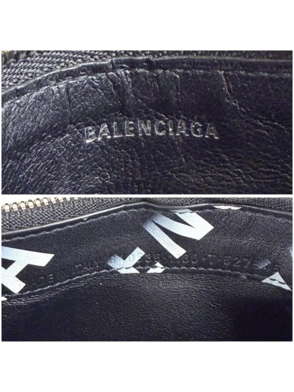 Balenciaga Graffiti Logo Print Fragment Case Card Coin